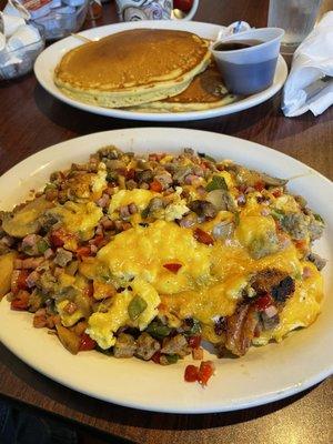 The low carb breakfast and pancakes!