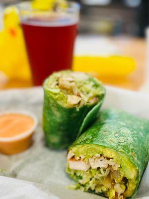 Baja chicken wrap