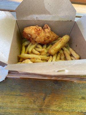 Chicken fingers and fries