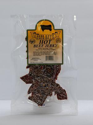 Hot beef jerky