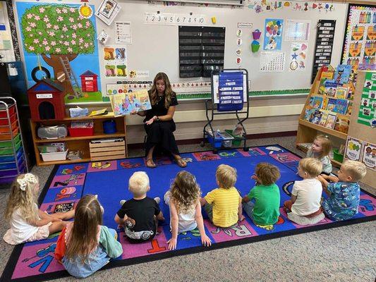 Reading in the preschool class