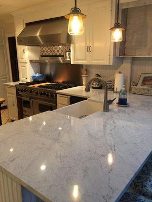 White Carrara Marble Countertop