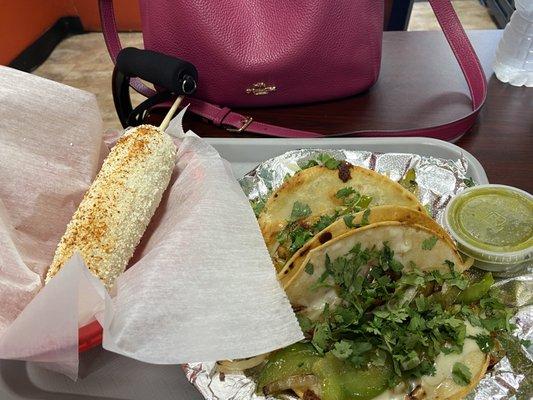 Quesotacos with Street Corn