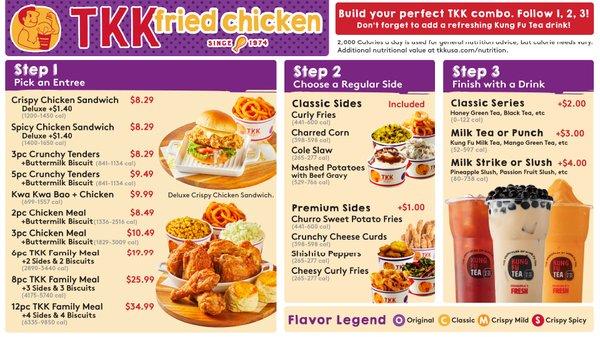 TKK Fried Chicken Menu 1