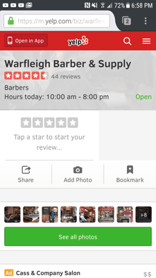 Your hours 10-8  open, I call to get a haircut at 6:50before I arrive and the person on the phone tells me your closed.
 #getittogether