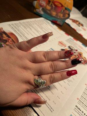 Valentine's Day nails