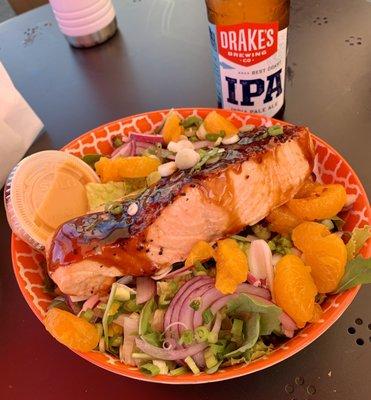 Salmon salad. Very, very good!