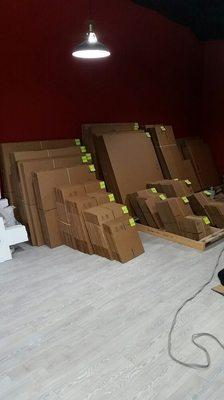 Boxes and shipping supplies