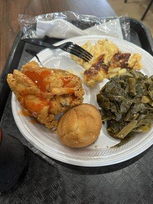 Fried chicken with 2 sides