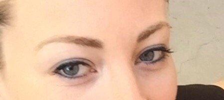 After w just mascara! Brows and liner.