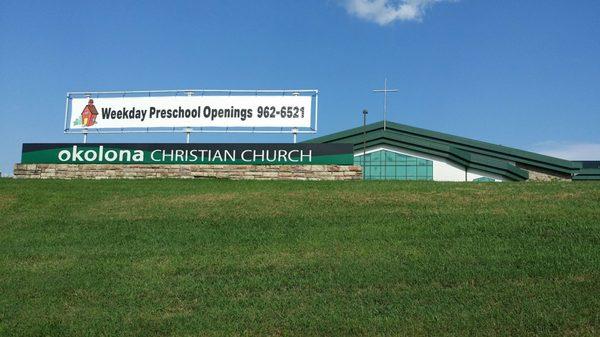 Front of church from Preston