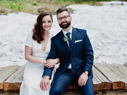 Mt. Rainier Elopement - July 2018 - Hair and make up by Jess.  This was going on hour five in the forest.