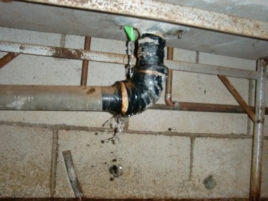 Electrical tape is not the best method to patch leaking pipes.