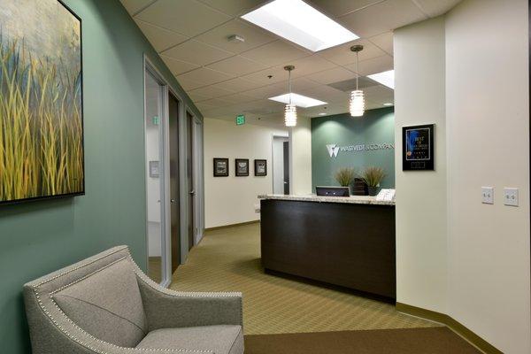 Office reception area of Wastvedt & Co. CPA firm.