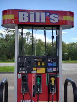 Bill Lewis making a quick pitstop at his "namesake" in Okeechobee, Florida.