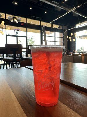 Strawberry Shaken Green Iced Tea