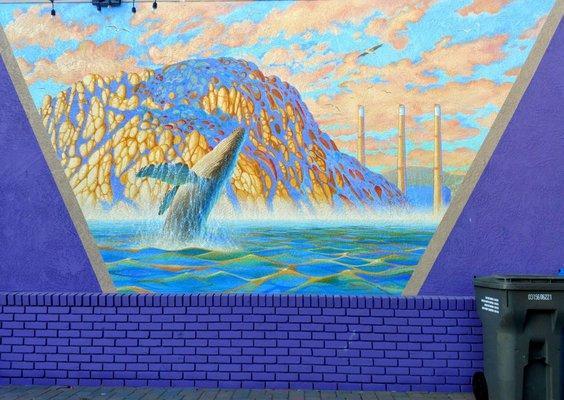 Mural on side of Art Center Morro Bay