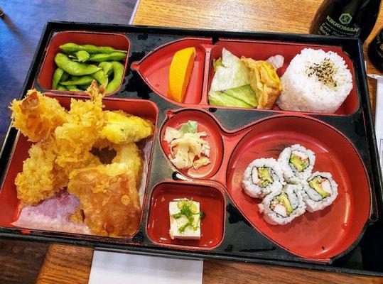 Real bento box, lunch size