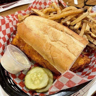 8oz Fish Sandwich $10.50 (you can also get a 1lb for $15.25)