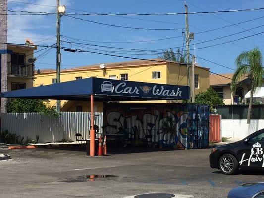 Car wash area