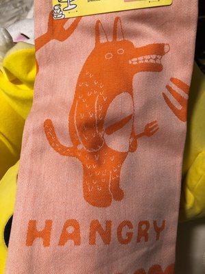 Hangry Dish Towel. Perfect gift.