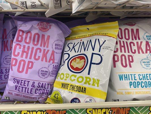 Boom Chicka Pop and Skinny Pop $1 bags !