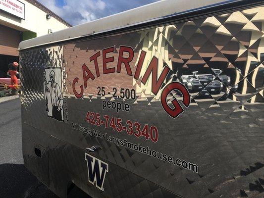 Food truck parked outside