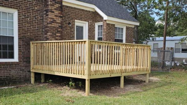 New deck installation