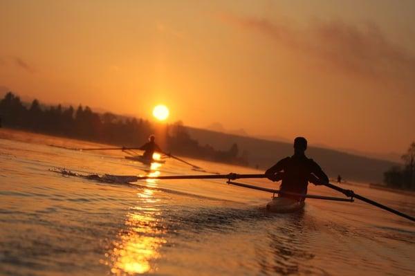 Rowing on Lake Washington