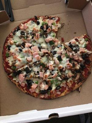 Turkey Supreme Pizza (nothing supreme about it)