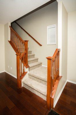 New carpeting for the staircase