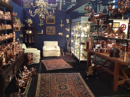 Antiques Show Booth set up