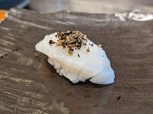 Raw Octopus w/ truffle (Nama-tako w/ truffle) from Omakase meal