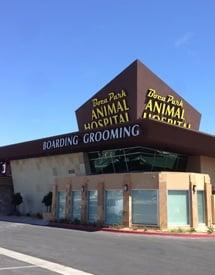 The location of many restaurants, now engineered as a veterinary practice.