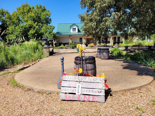 Front of the winery