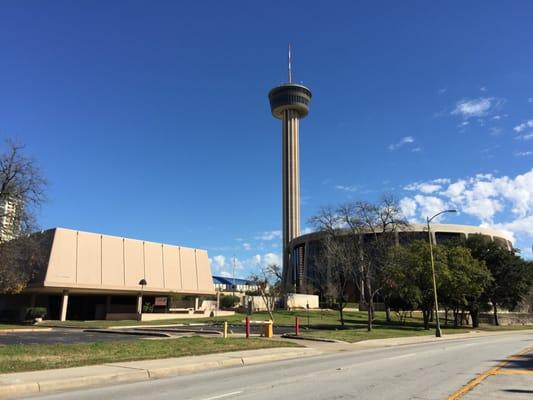 2015-01-03 12.41.50; John H. Wood Jr. United States Courthouse & Tower of the Americas-  Downtown, San Antonio TX