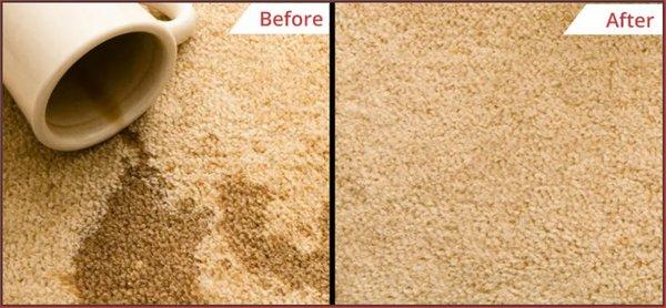 Don't let stains ruin your day, we can remove stains and spills to bring your carpet back to clean.