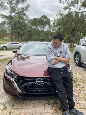 My Son and his new car!