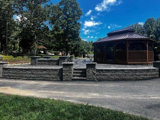 Custom outdoor living area that we created.