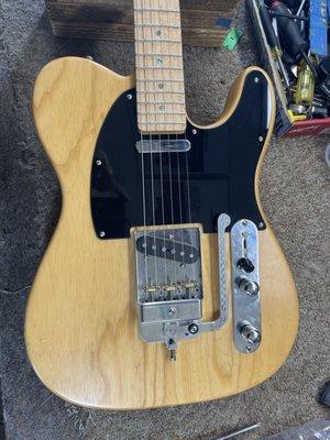 Third Floor Guitars assembled this rockin telecaster for me. I provided the parts, Dom provided the expertise.