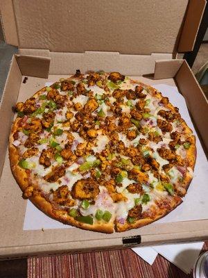 Tandoori chicken pizza