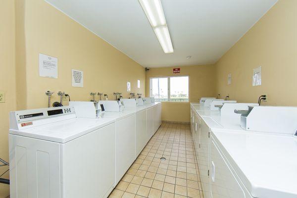 One of the laundry rooms