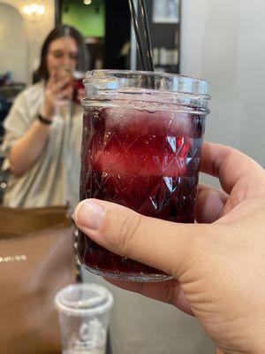 Complimentary sangria. Strong and delicious