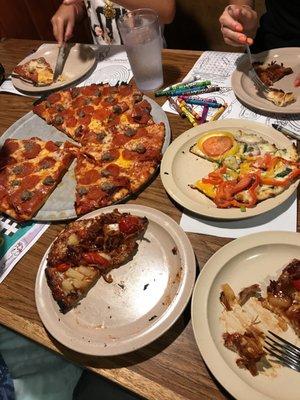 Raffertys is solid. Might be my favorite pizza of all time. I live in Nashville now but every trip home we try and stop.