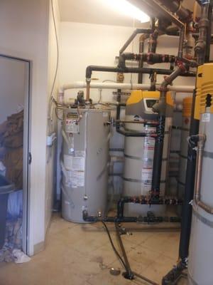 commercial water heater replacement at local hotel