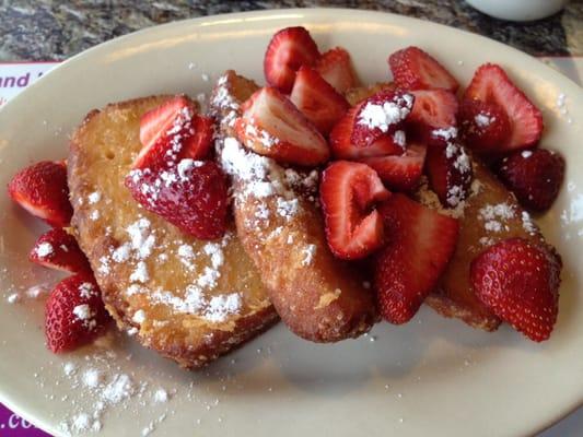 The Lemon Bread French Toast is to die for! Mmmm, especially with added fresh strawberries!