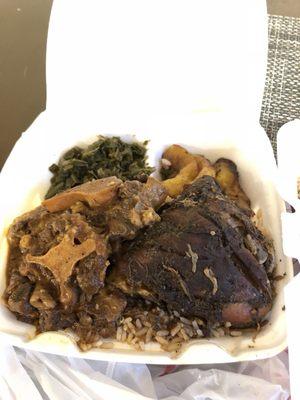 Oxtail and Jerk Chicken