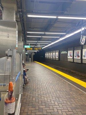 From Bus's last stop at Downtown Crossing walk to Park Street T Station to take Green line to Copley.