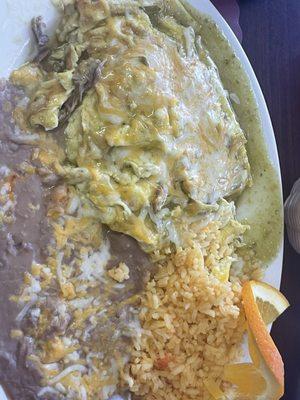 Green Chile omelette