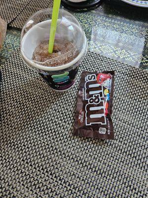 M&m and coke slurpee